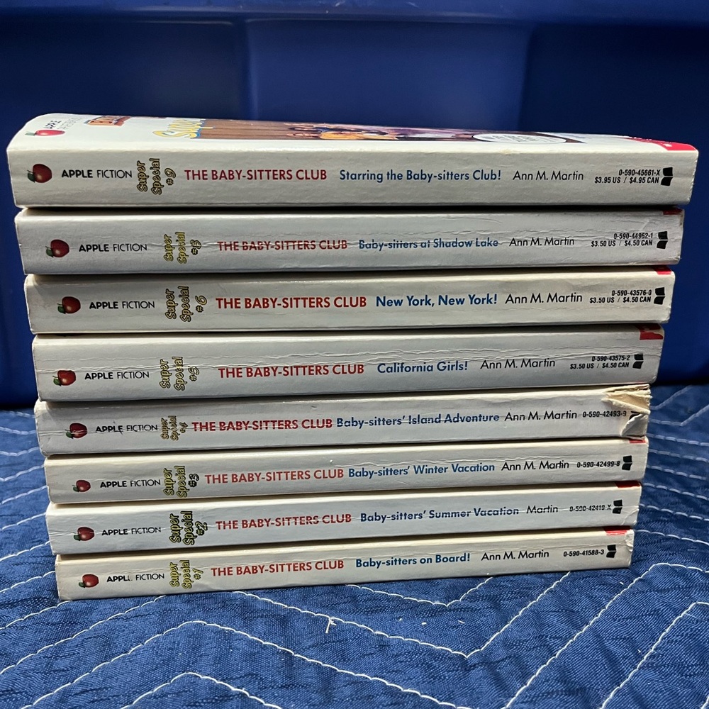 Vintage Set of The Babysitter’s Club Super Special Paperback Books
